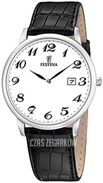 Festina Classic Biały/Skóra Ø40 mm F6806-5