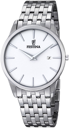 Festina Classic Biały/Stal Ø40 mm F6833-1