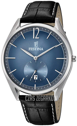 Festina Retro Niebieski/Skóra Ø41 mm F6857-3