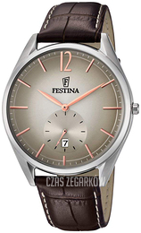 Festina Retro Szary/Skóra Ø41 mm F6857-5