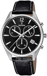 Festina Czarny/Skóra Ø41.5 mm F6860-8