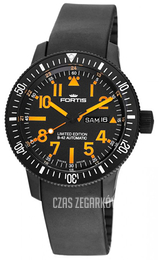 Fortis B-42 Black Czarny/Guma Ø42 mm 647.28.13 K