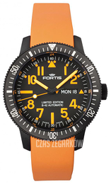 Fortis B-42 Black Czarny/Guma Ø42 mm 647.28.13 Si19