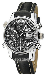 Fortis F-43 Czarny/Skóra Ø43 mm 703.10.11.L01