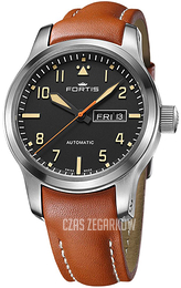 Fortis Aeromaster Czarny/Skóra Ø42 mm F4020009