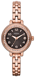 Fossil Brązowy/Stal w kolorze różowego złota Ø28 mm AM4367