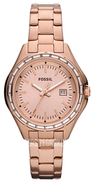 Fossil Dylan Różowe złoto/Stal w kolorze różowego złota Ø33 mm AM4398