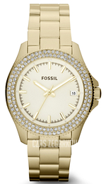Fossil Retro Traveler Żółte złoto/Stal w odcieniu złota Ø36 mm AM4453