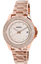 Fossil Retro Traveler Różowe złoto/Stal w kolorze różowego złota Ø36 mm AM4454