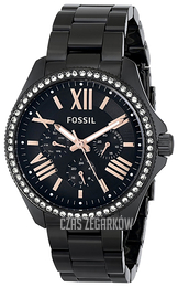 Fossil Cecile Czarny/Stal Ø40 mm AM4522