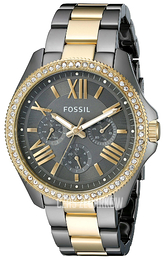 Fossil Cecile Szary/Stal w odcieniu złota Ø40 mm AM4631