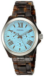 Fossil Srebrny/Żywica z tworzywa sztucznego Ø40 mm AM4641