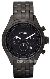 Fossil Czarny/Stal Ø46 mm BQ1030
