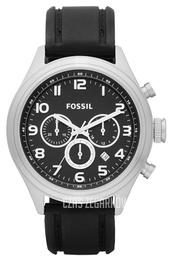 Fossil Asher Czarny/Guma Ø46 mm BQ1031