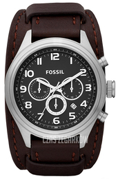Fossil Czarny/Skóra Ø46 mm BQ1034