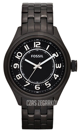 Fossil Asher Czarny/Stal Ø46 mm BQ1041
