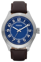 Fossil Asher Niebieski/Skóra Ø46 mm BQ1044