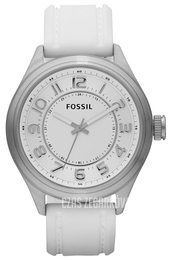 Fossil Biały/Guma Ø46 mm BQ1046