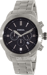 Fossil Logan Czarny/Stal Ø48 mm BQ1047