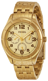 Fossil Szampański/Stal w odcieniu złota Ø38 mm BQ1409