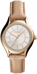 Fossil Srebrny/Skóra Ø30 mm BQ1596IE