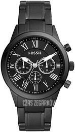 Fossil Czarny/Stal Ø42 mm BQ1743IE