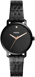 Fossil Luther Czarny/Stal Ø34 mm BQ3569