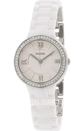 Fossil Biały/Stal Ø31 mm CE1086