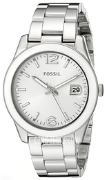Fossil Biały/Stal Ø40 mm CE1087