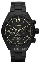 Fossil Flight Czarny/Stal Ø46 mm CH2834