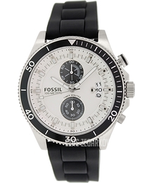 Fossil Srebrny/Guma Ø45 mm CH2933