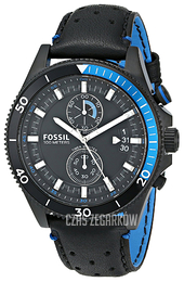 Fossil Czarny/Skóra Ø45 mm CH2934