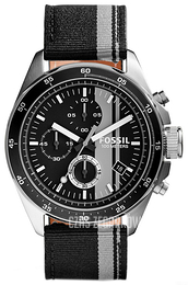 Fossil Czarny/Tkanina Ø44 mm CH2959