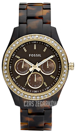 Fossil Stella Brązowy/Plastik Ø38 mm ES2795