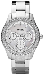 Fossil Stella Biały/Stal Ø38 mm ES2860