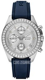 Fossil Srebrny/Guma Ø38 mm ES2881