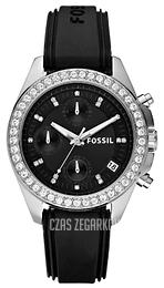 Fossil Decker Czarny/Guma Ø39 mm ES2882