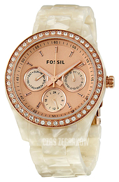 Fossil Różowe złoto/Żywica z tworzywa sztucznego Ø37.5 mm ES2887