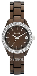 Fossil Stella Brązowy/Aluminium Ø30 mm ES2963