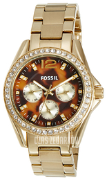 Fossil Wielokolorowy/Stal w odcieniu złota Ø38 mm ES3364