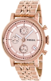 Fossil Boyfriend Różowe złoto/Stal w kolorze różowego złota Ø38 mm ES3380