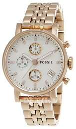 Fossil Biały/Pozlacana Ø38 mm ES3381