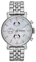 Fossil Biały/Stal Ø38 mm ES3382