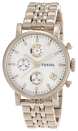 Fossil Biały/Pozlacana Ø38 mm ES3383