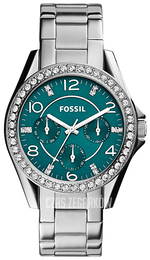 Fossil Zielony/Stal Ø38 mm ES3647