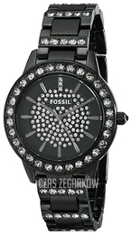 Fossil Czarny/Stal Ø34 mm ES3658
