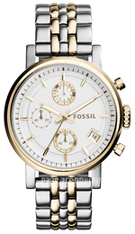 Fossil Srebrny/Stal w odcieniu złota Ø38 mm ES3746