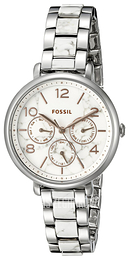Fossil Jacqueline Biały/Stal Ø36 mm ES3939
