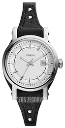 Fossil Srebrny/Skóra Ø30 mm ES3948