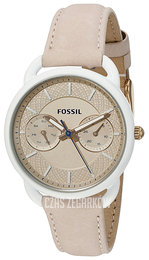 Fossil Tailor Beżowy/Skóra Ø34 mm ES4008
